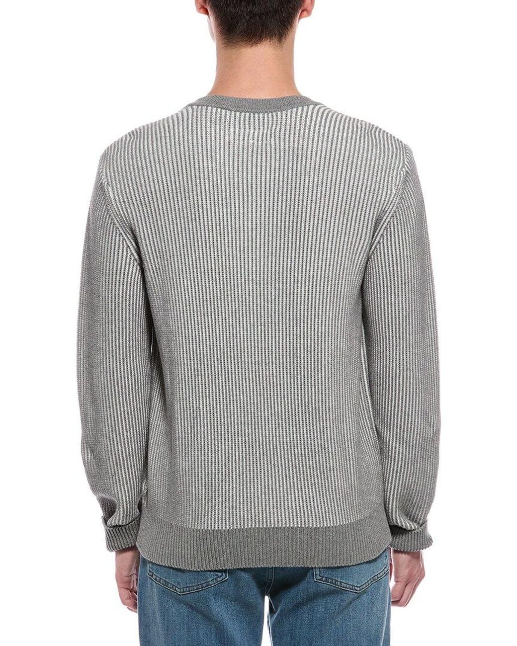 Rag & Bone Gray Simon Marl Crewneck Sweater for men