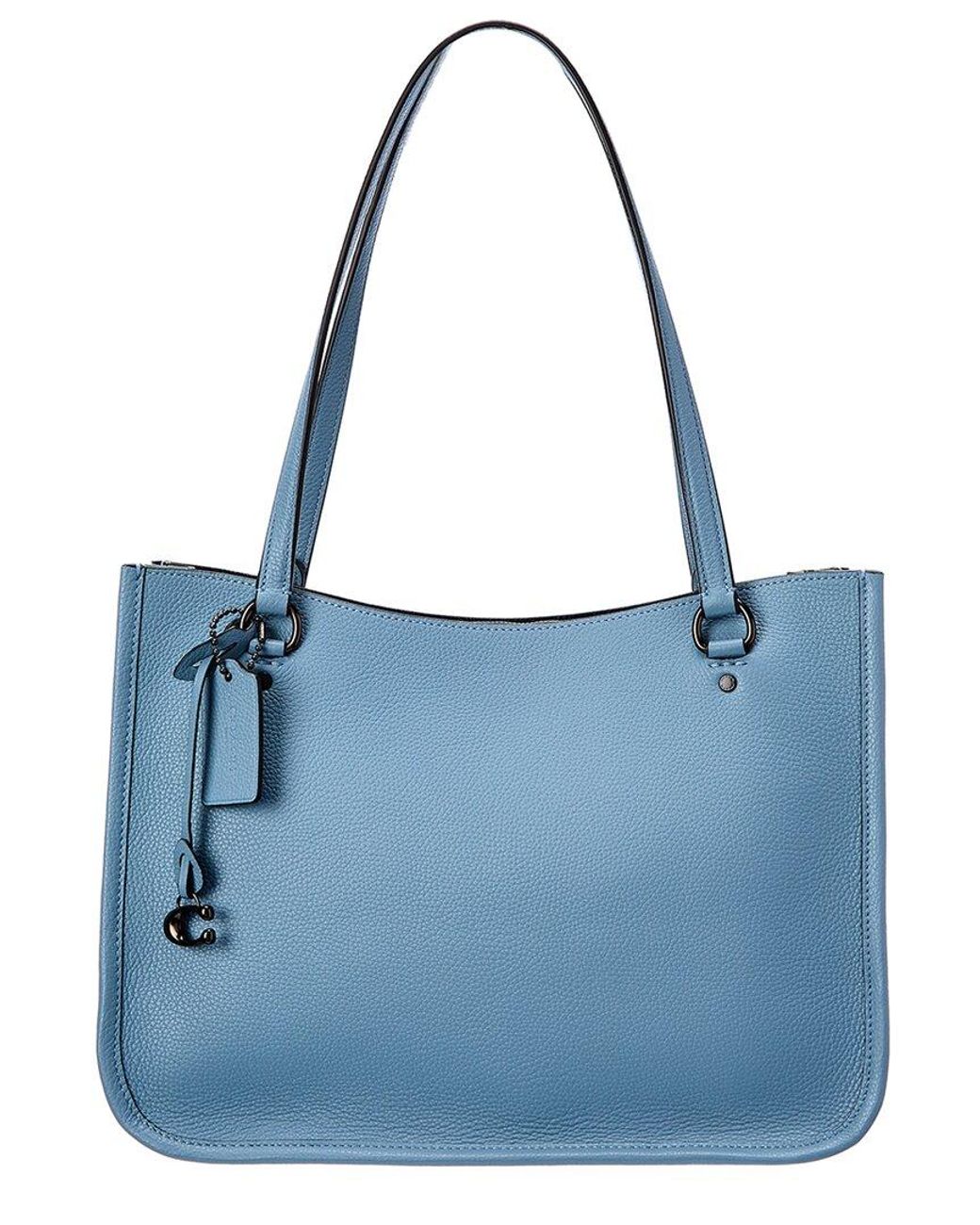 COACH Tyler Leather Carryall Tote in Blue | Lyst