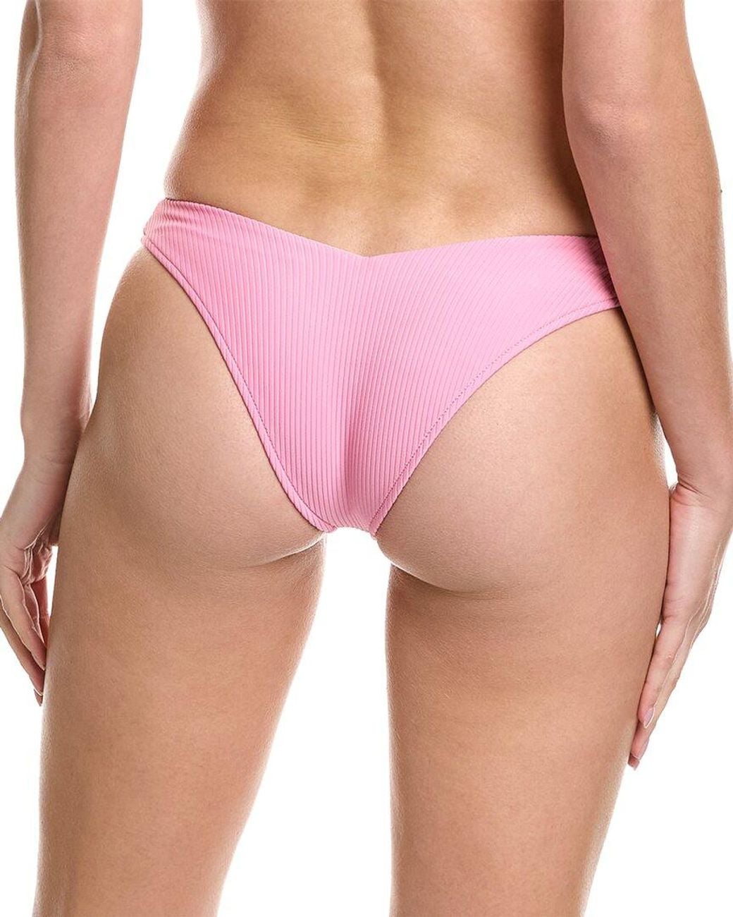 Frankie's Bikinis Pink Bikinis Enzo Ribbed Bikini Bottom