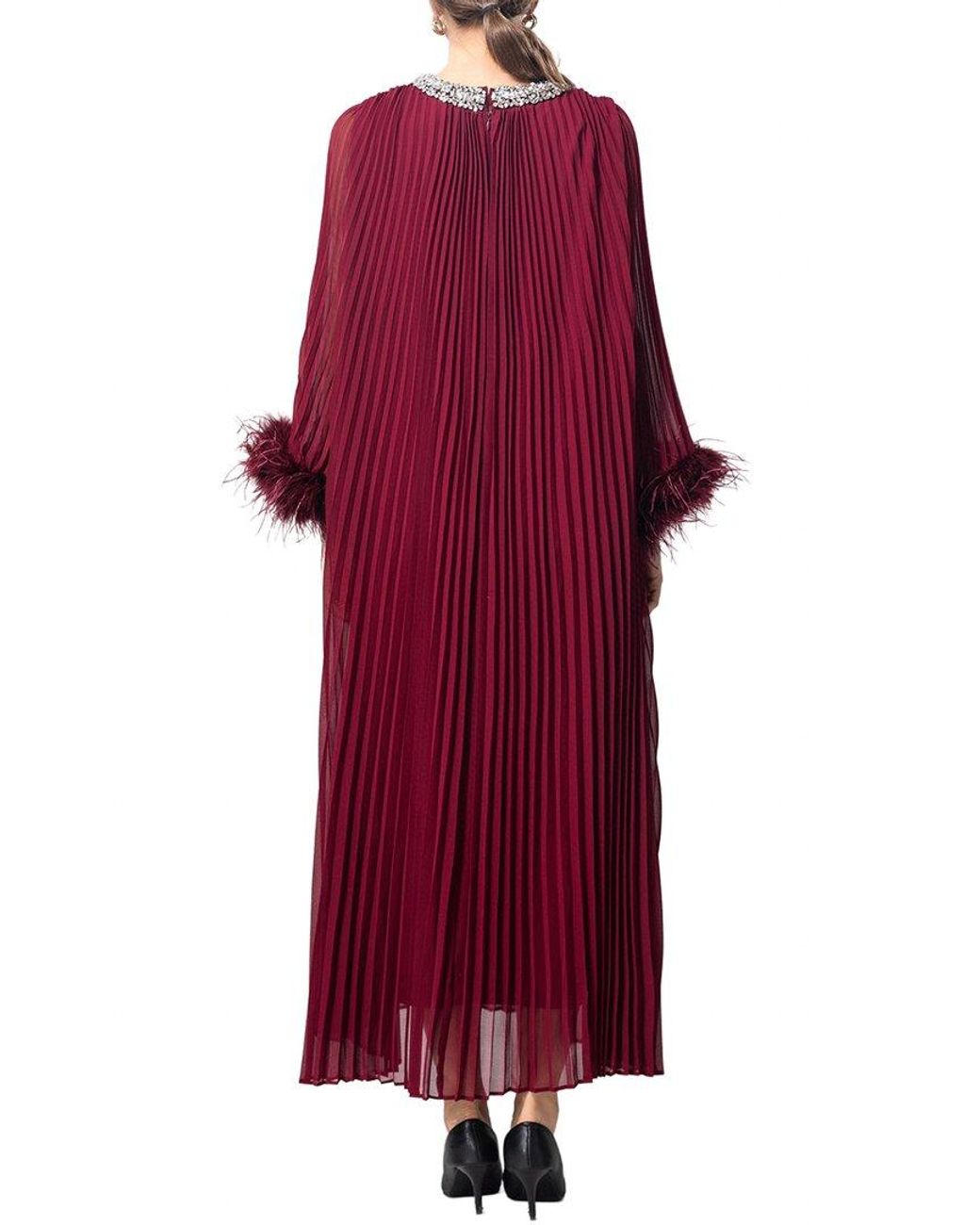 BRC By BURRYCO Purple Solid Maxi Dress