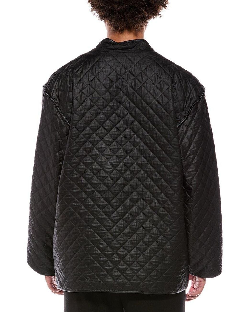 Helmut Lang Black Quilted Coat for men