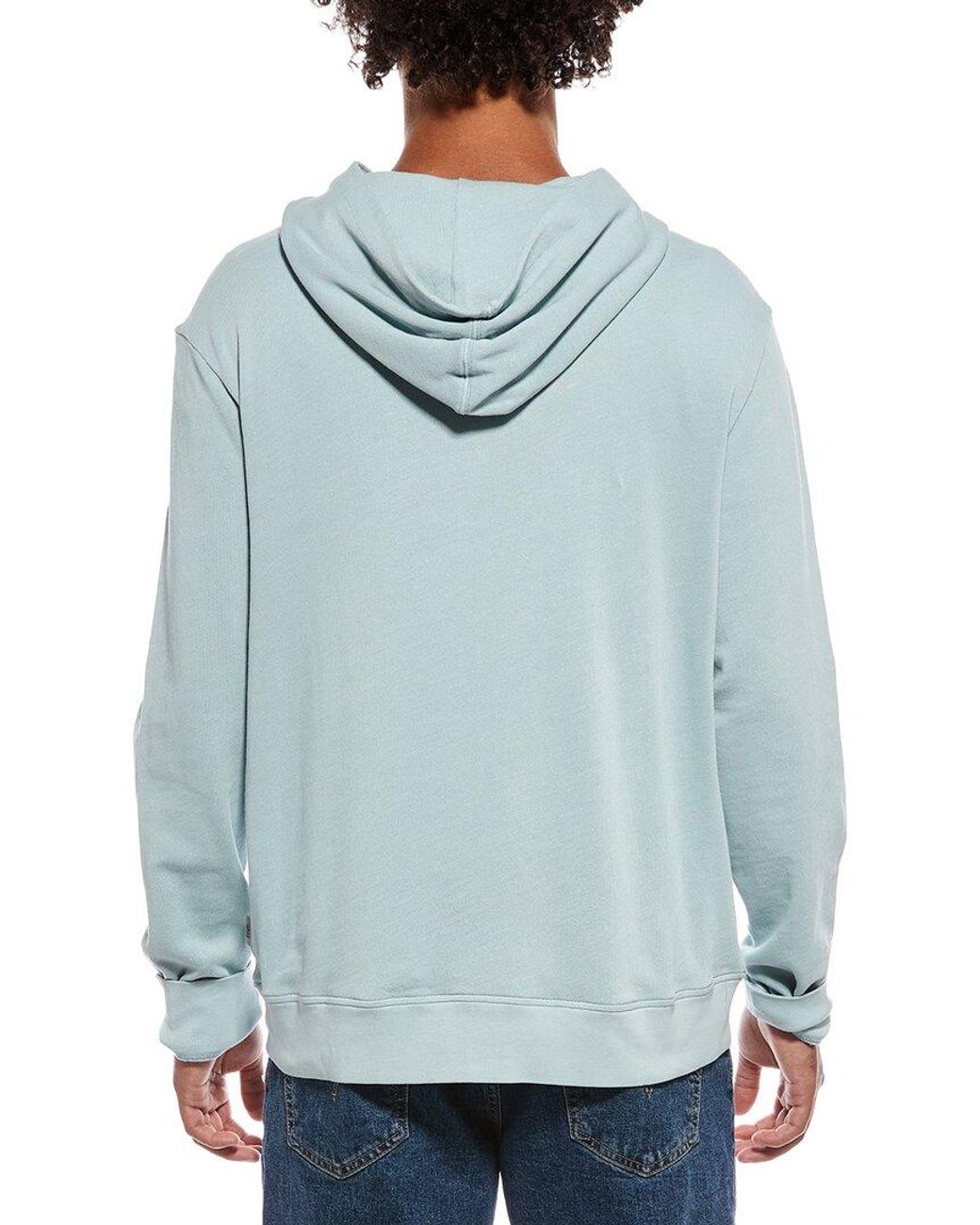 Onia Blue Terry Pullover Hoodie for men