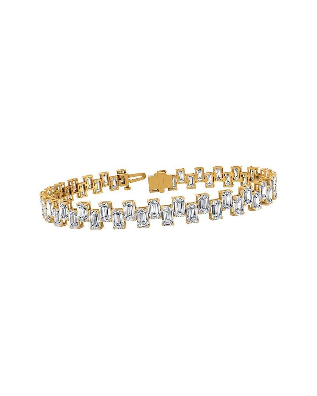 Lab Grown Diamonds White 14K 16.24 Ct. Tw. Lab-Grown Diamond Tennis Bracelet