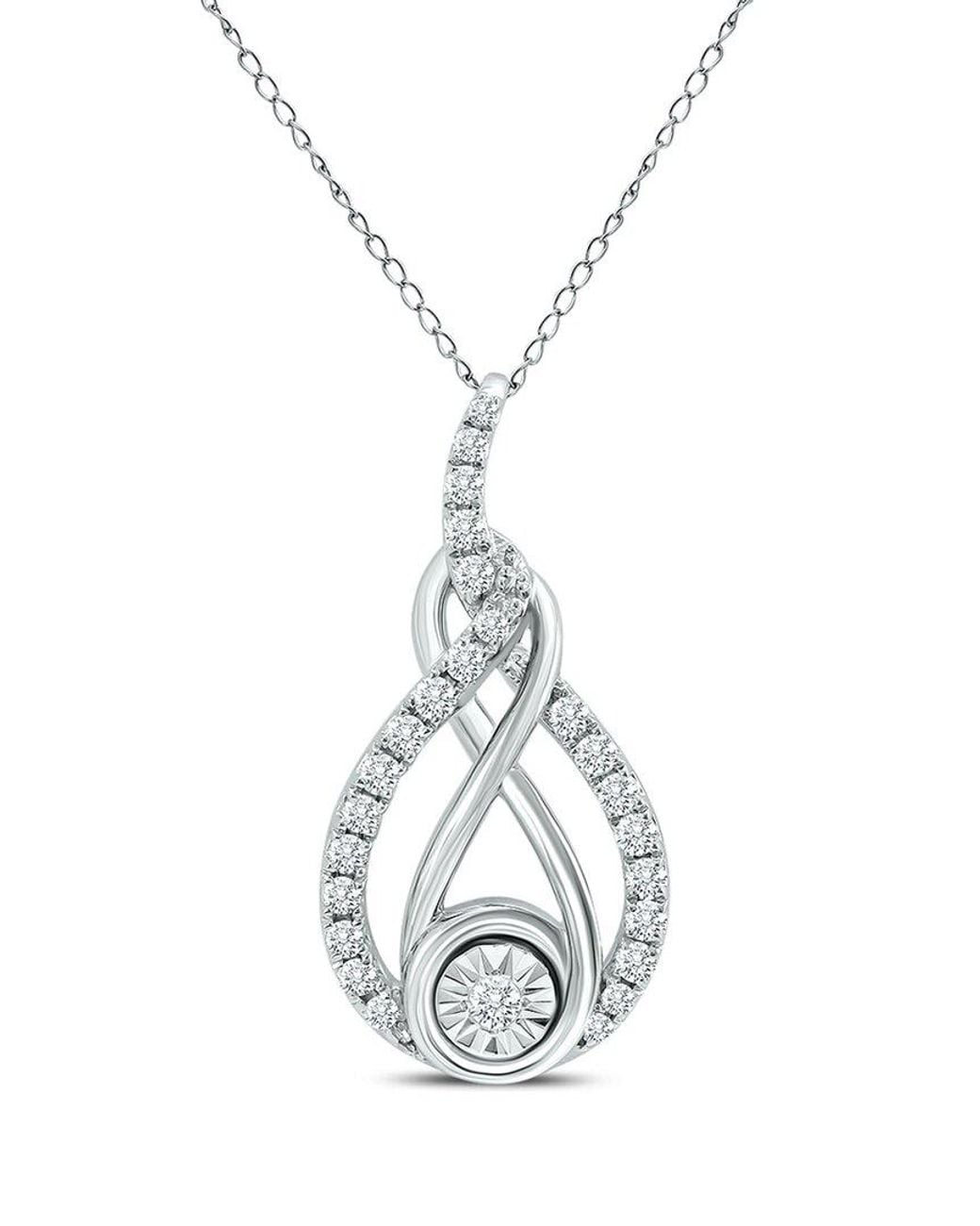 Diamond Select Cuts White 14k 0.23 Ct. Tw. Diamond Necklace