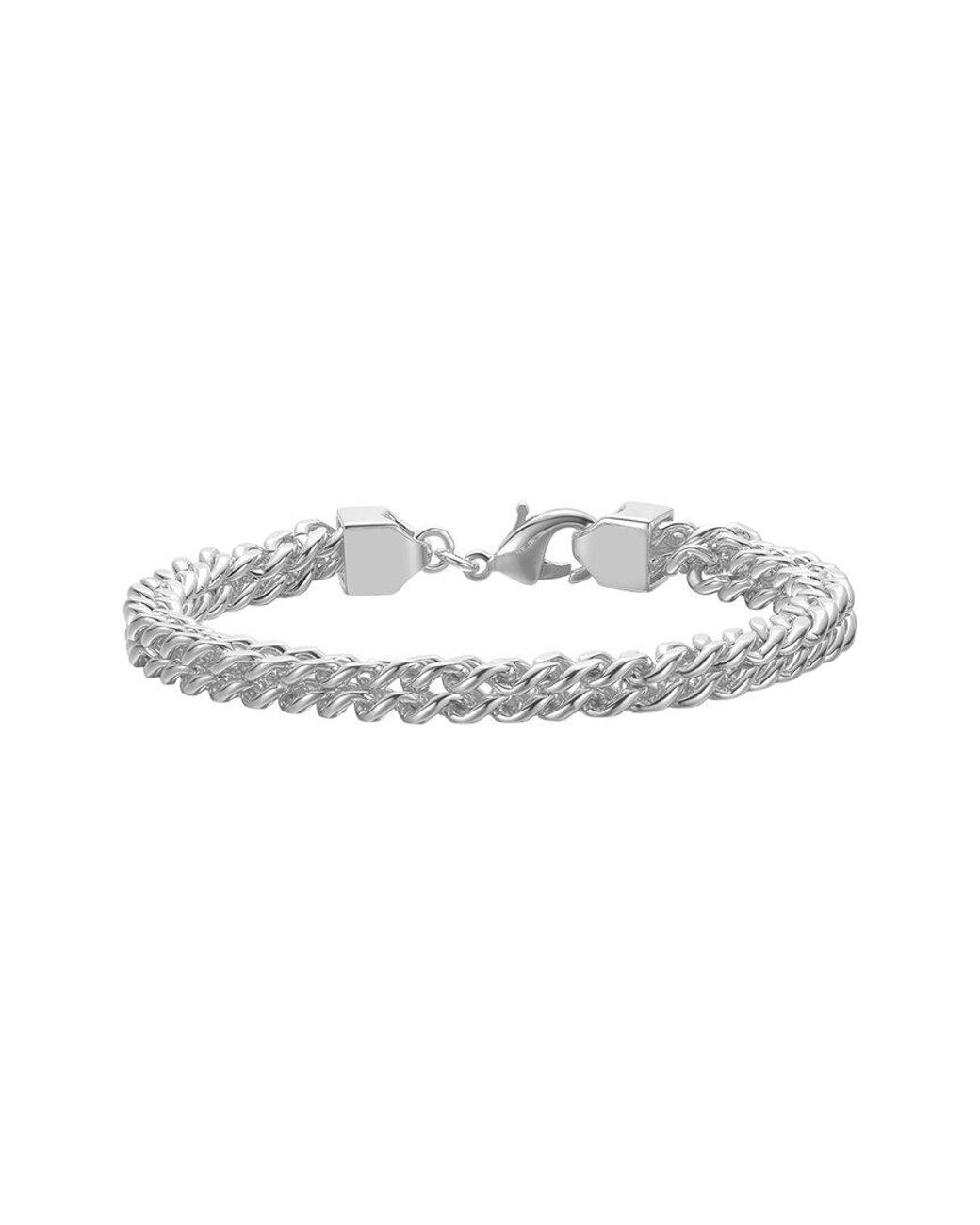 Rachel Glauber White Plated Mesh Bracelet