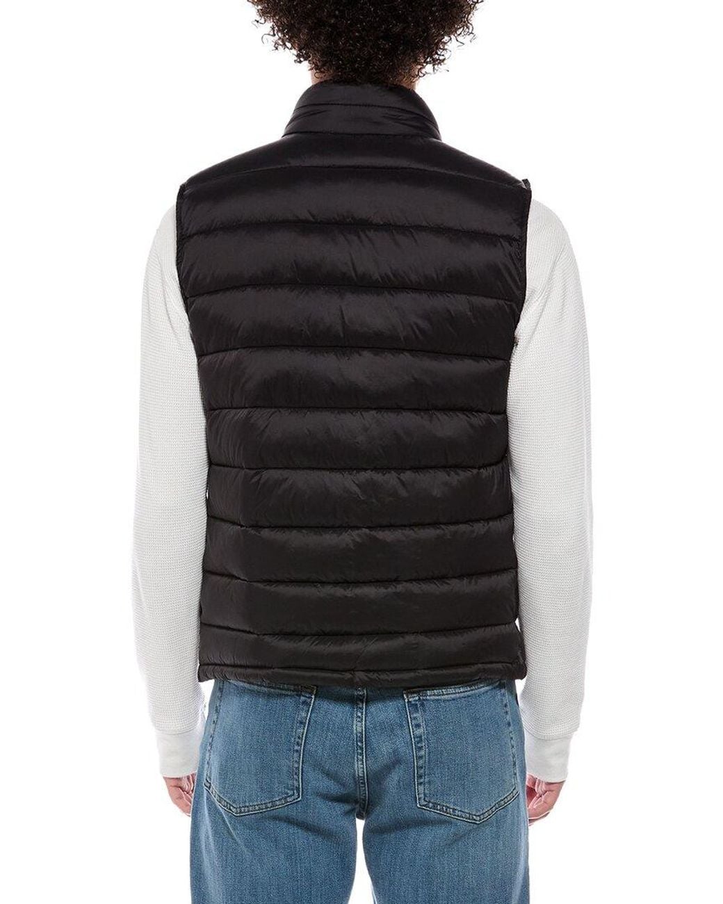 Cole Haan Black Quilted Vest for men