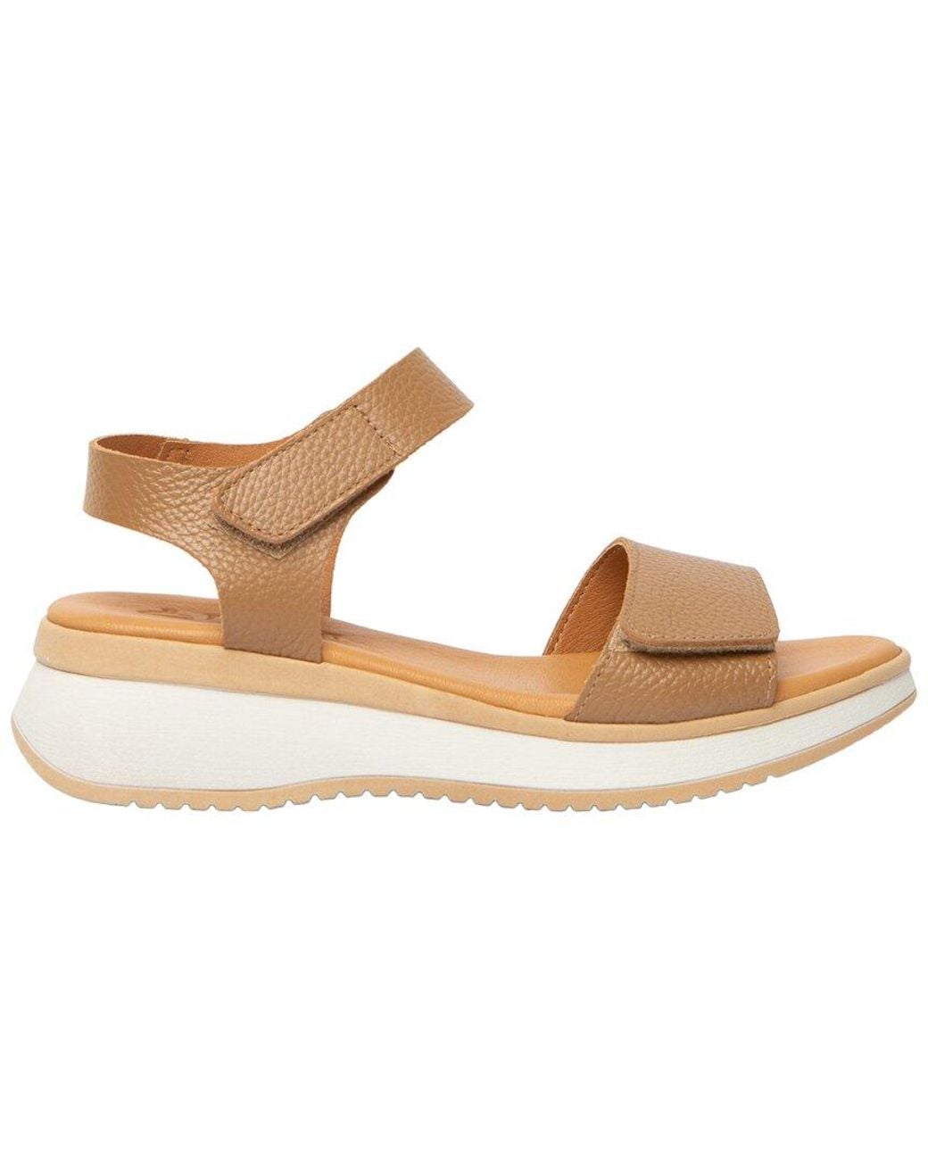 Menina Step Metallic Napoli Leather Sandal