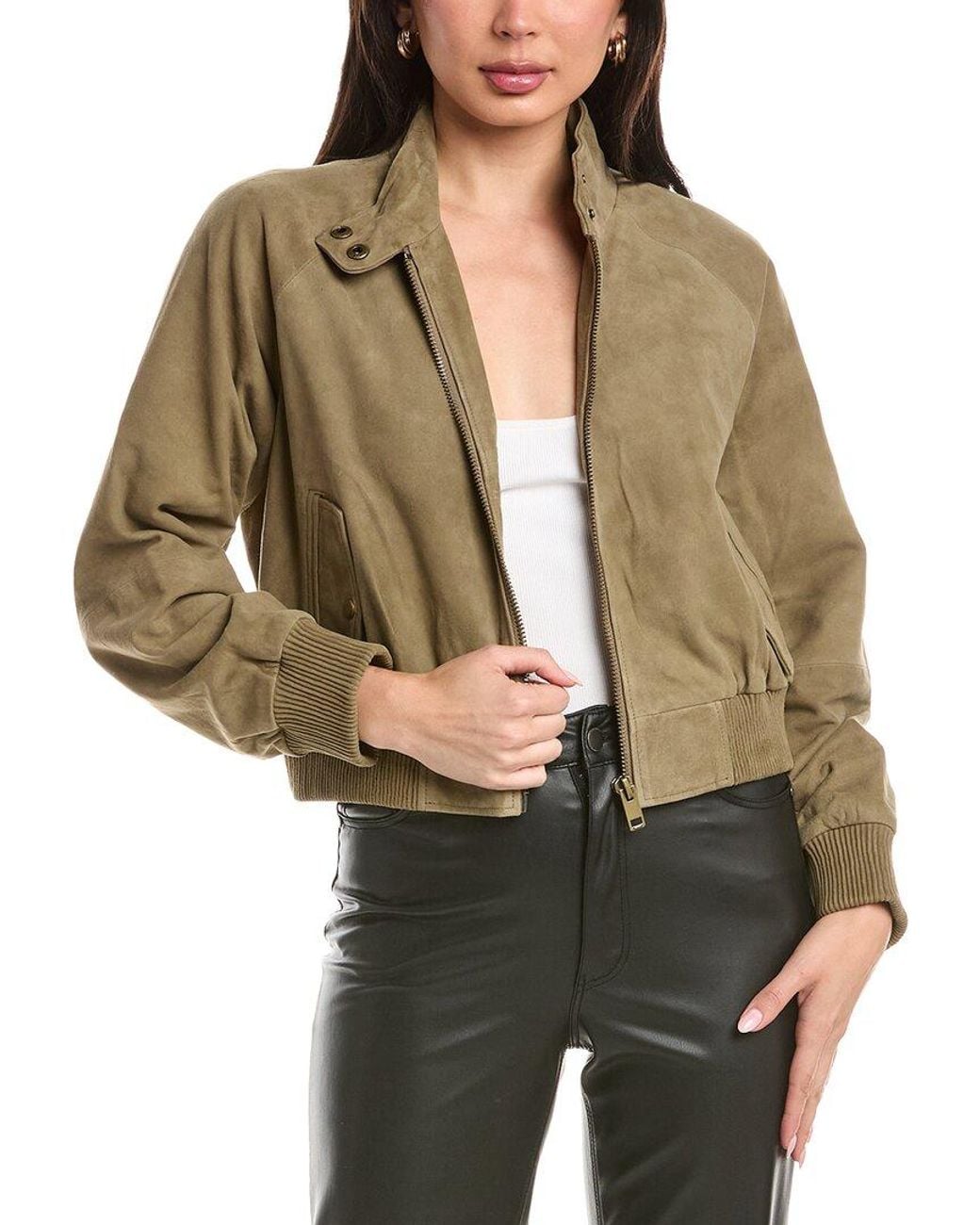 Walter Baker Brown Bowie Suede Jacket