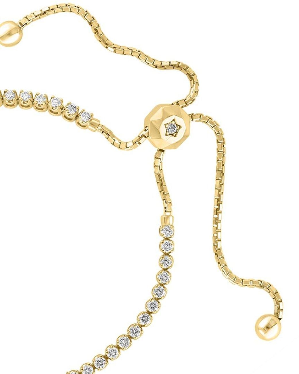 Effy Fine Jewelry Metallic 14K 1.26 Ct. Tw. Diamond Bracelet