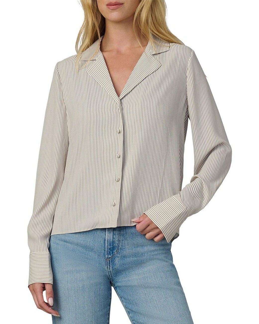Joe's Jeans Gray The Mia Blouse