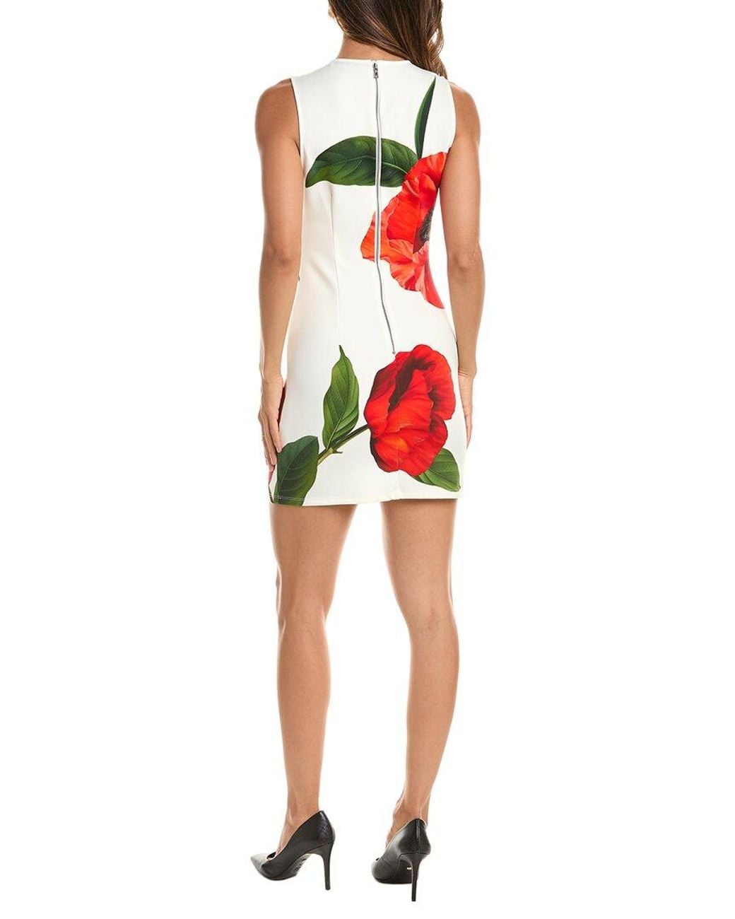 Alice + Olivia Red Wynell Fitted Mini Dress