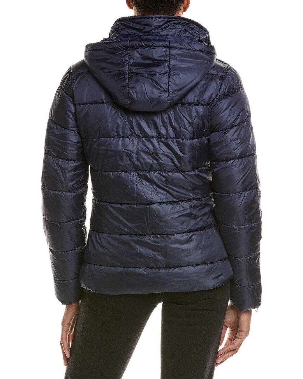 Nicole Miller Moto Jacket in Blue | Lyst