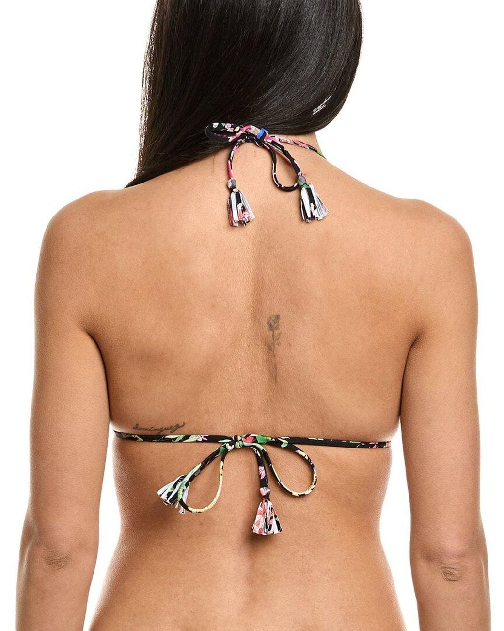 Johnny Was Blue String Bikini Top