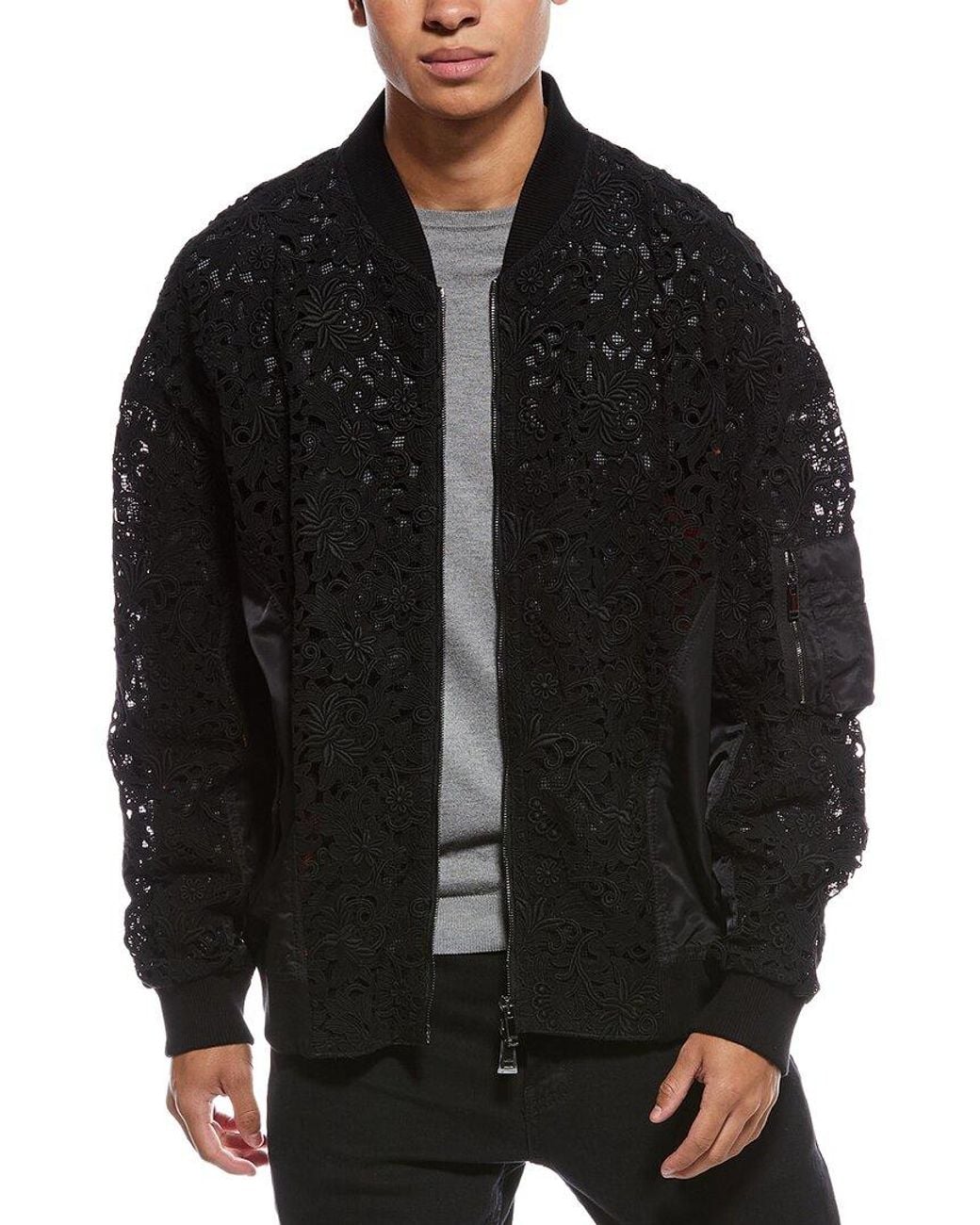 Valentino Black Giubbino Knit Jacket for men