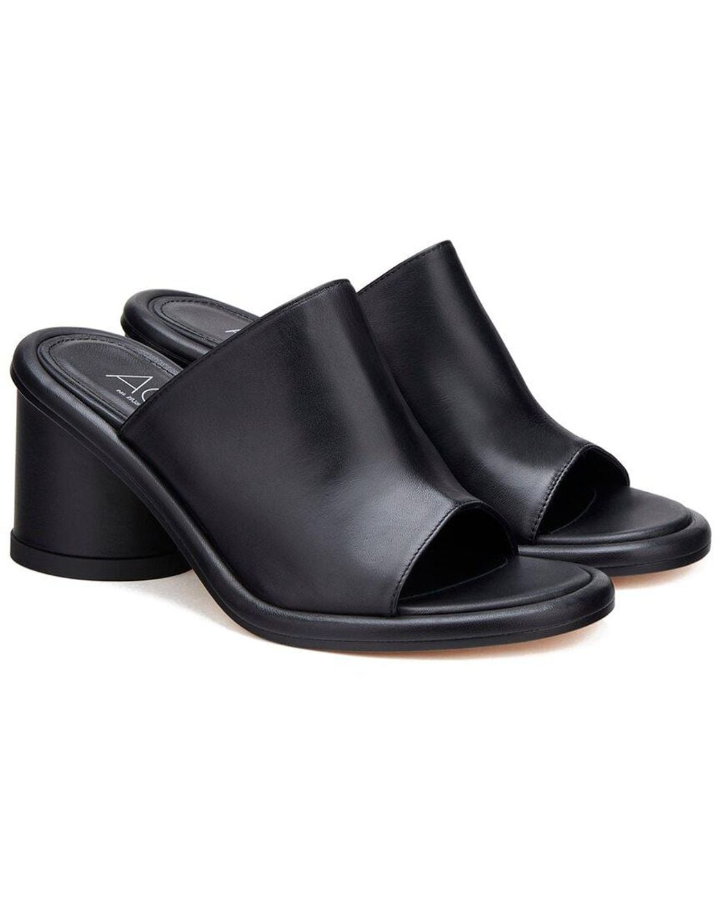 Agl Attilio Giusti Leombruni Black Alison H Slides Leather Slide