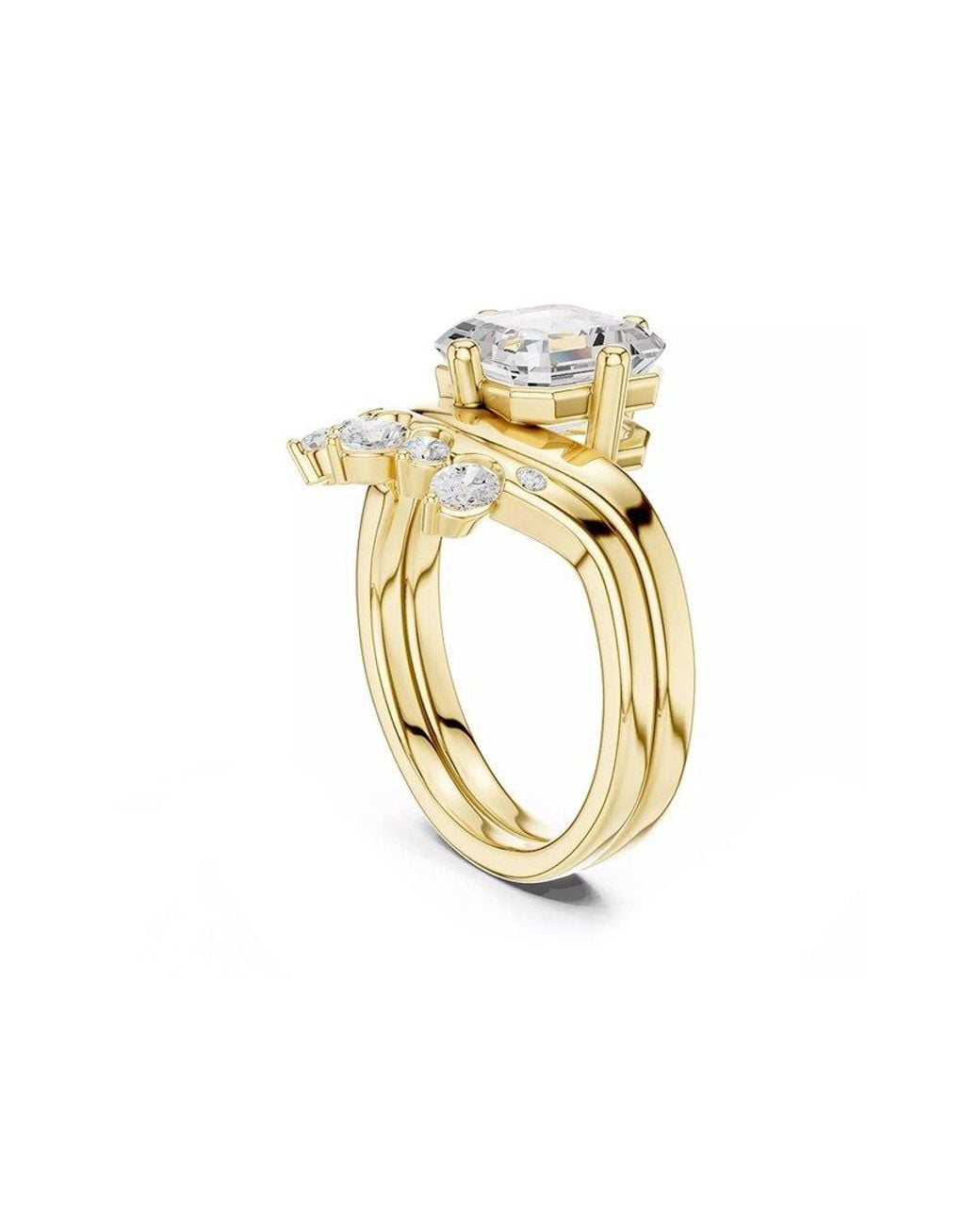 Lab Grown Diamonds Metallic 14K 2.85 Ct. Tw. Lab-Grown Diamond Ring