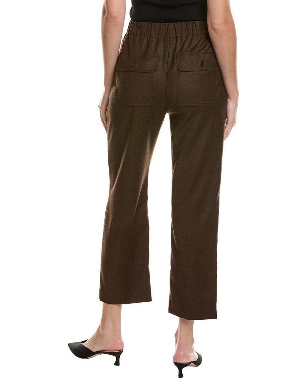 Max Mara Brown Hateley Wool-Blend Trouser