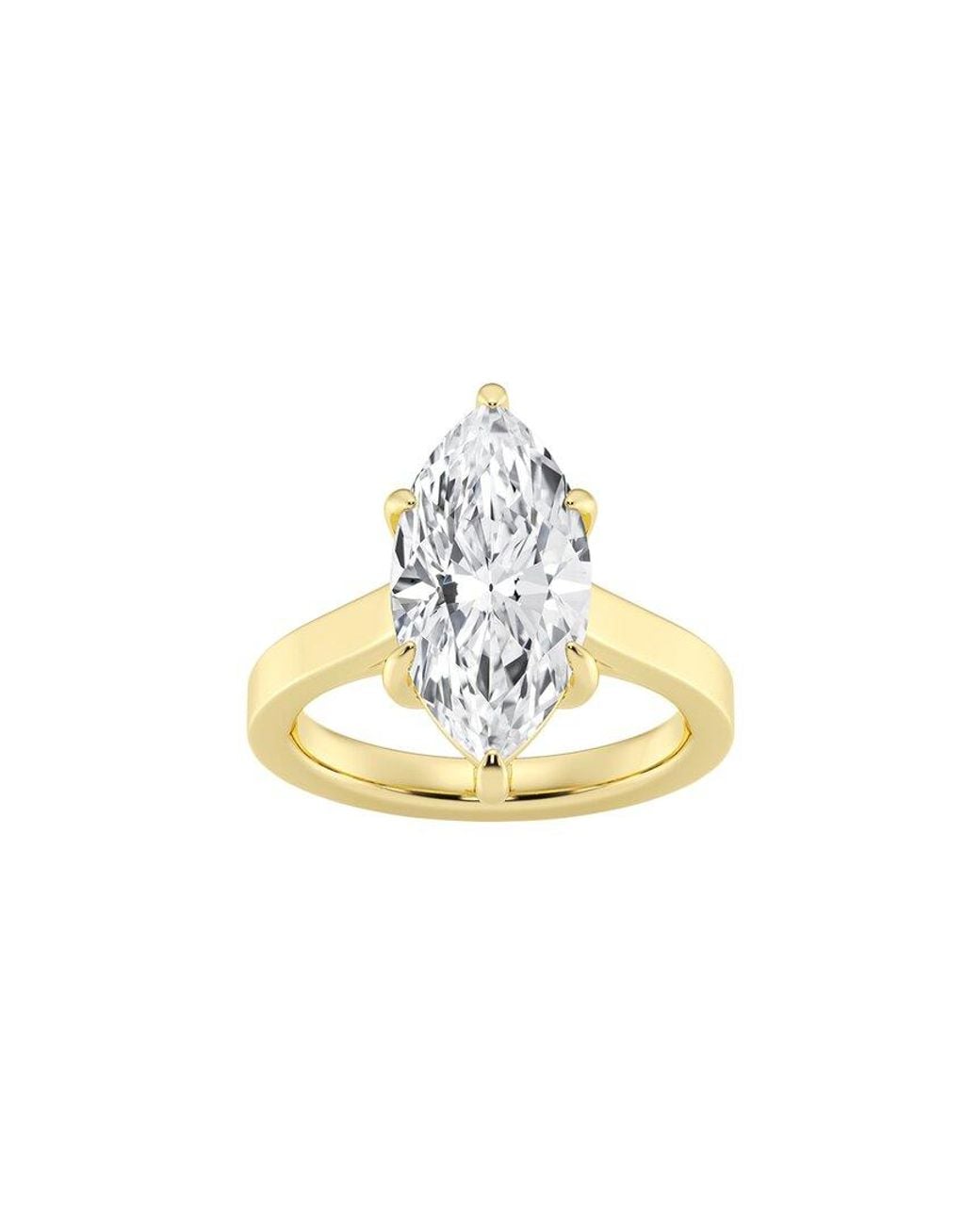 Lab Grown Diamonds White 14K 4.00 Ct. Tw. Lab-Grown Diamond Solitaire Engagement Ring