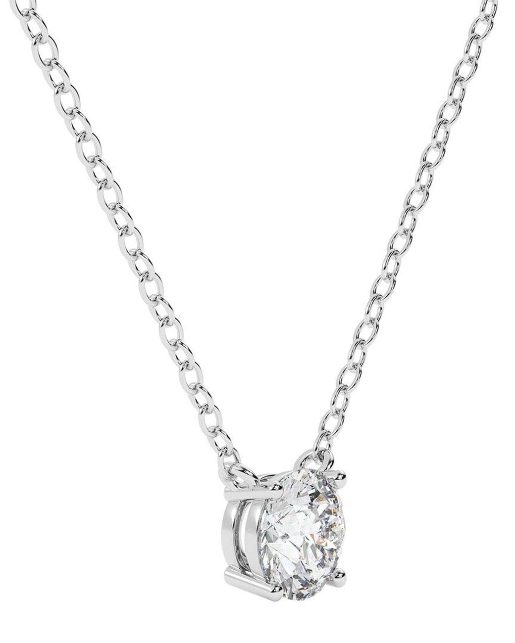 Lab Grown Diamonds Metallic 14K 1.00 Ct. Tw. Lab-Grown Diamond Necklace