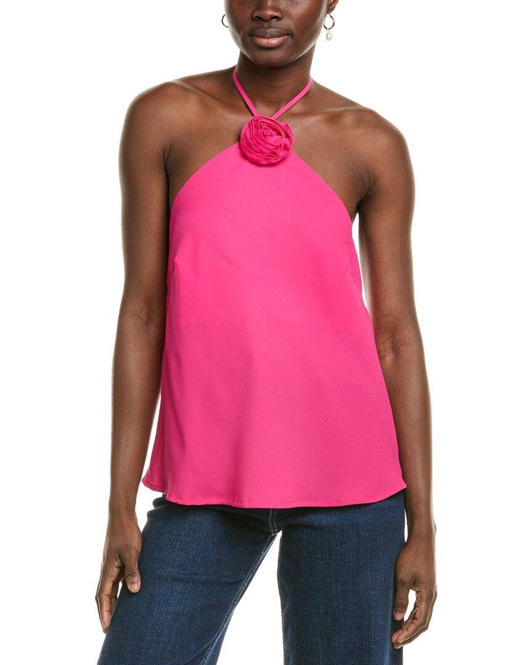 Nicole Miller Pink Woven Shirt