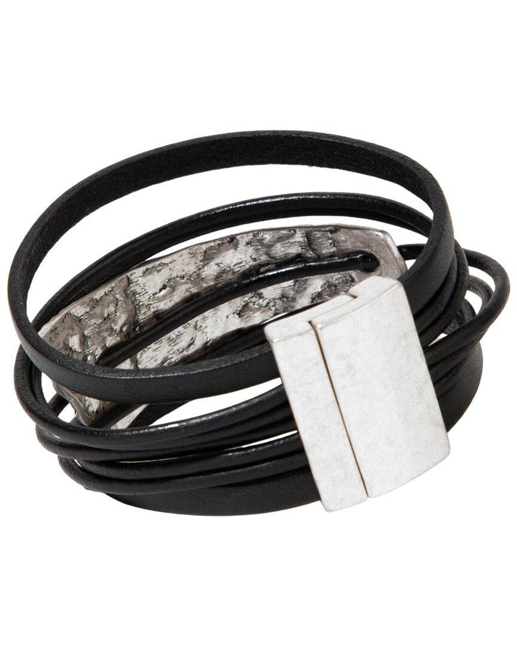 Saachi Black Silver Absolute Zero Bracelet
