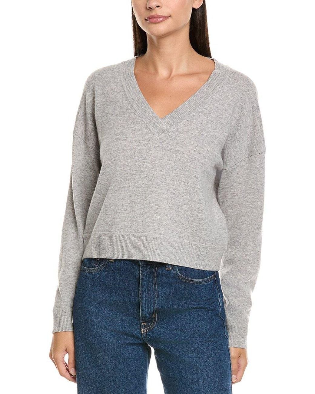 NAADAM Gray Wool & Cashmere-Blend Sweater