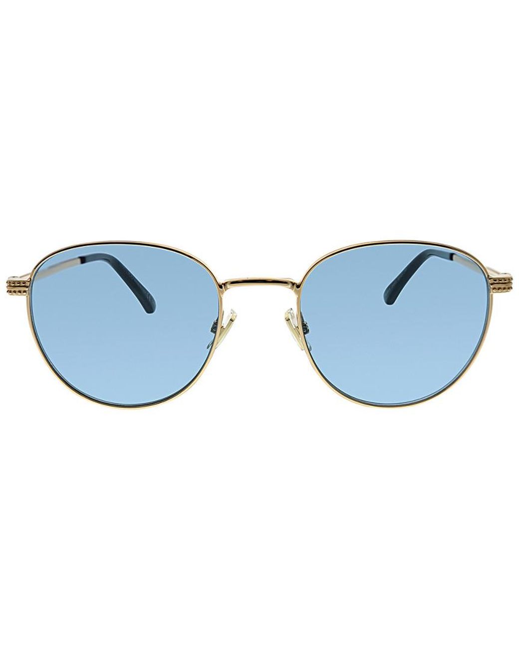 Jimmy Choo Blue Oval 53Mm Sunglasses