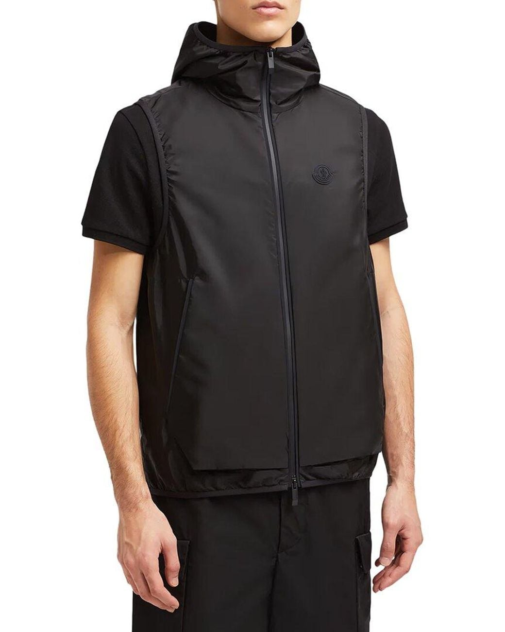 Moncler Black Vest for men