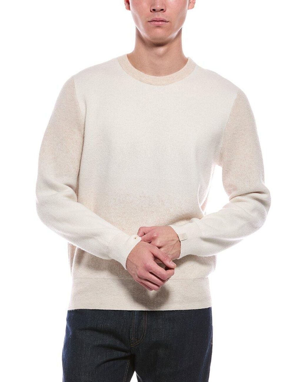 Rag & Bone Natural Downing Wool & Cashmere-Blend Crewneck Sweater for men