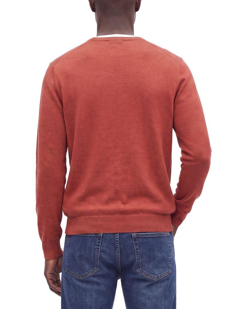 Gran Sasso Red Wool Crewneck Sweater for men
