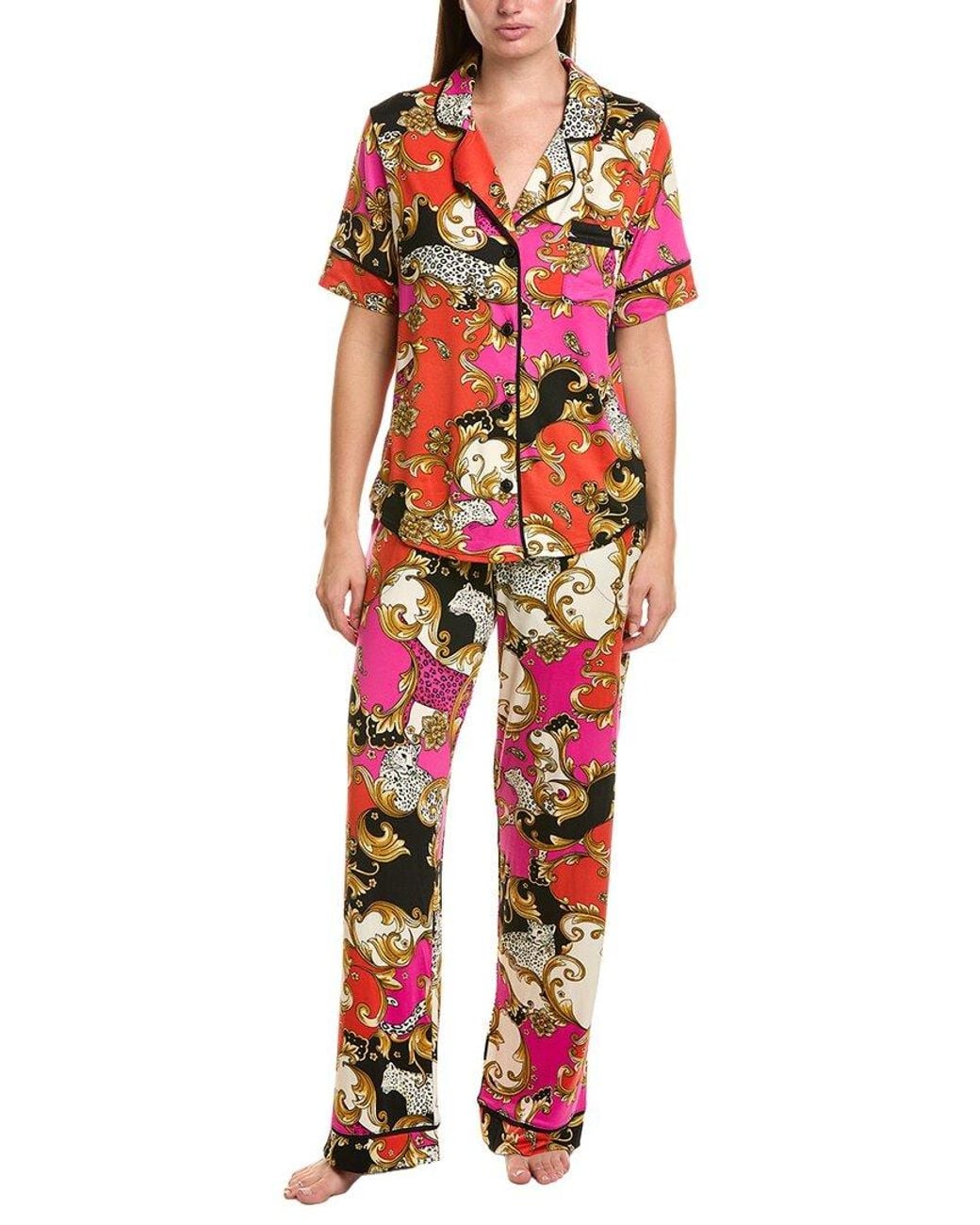 Room Service Pjs Red 2Pc Sienna Long Pajama Set