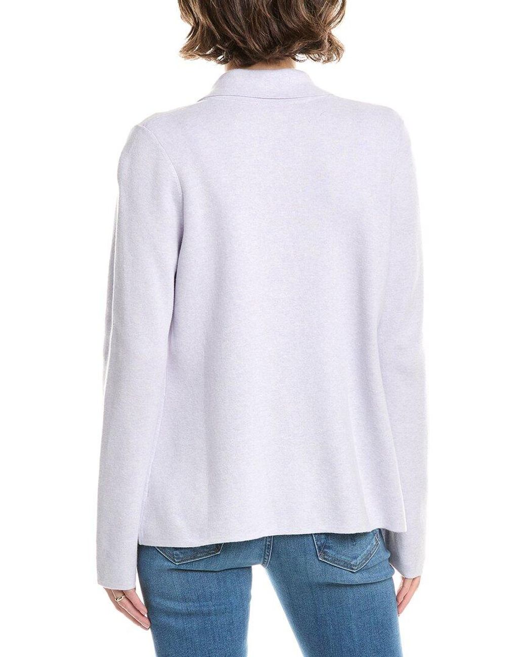 Forte White Cashmere-Blend Blazer