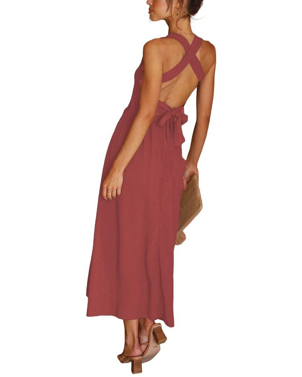 CAMILA BLANCO Red Maxi Dress