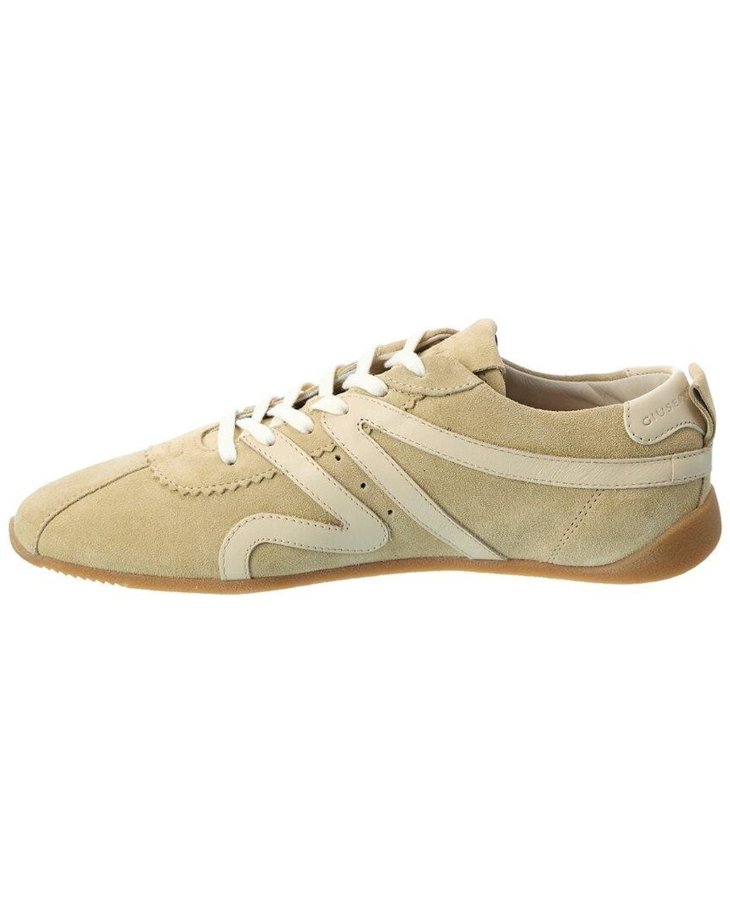 Giuseppe Zanotti White Tcp10 Suede Sneaker