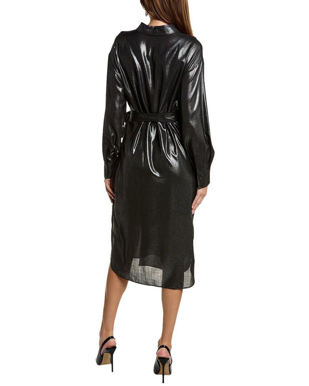 Brunello Cucinelli Black Wool-blend Midi Dress