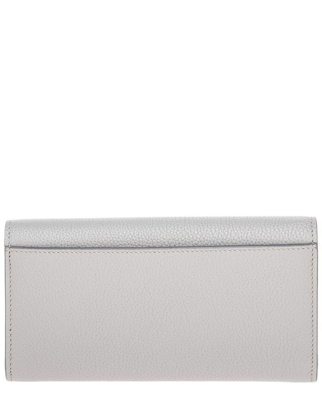 Grainy Leather TB Compact Wallet in Oat Beige - Women | Burberry® Official