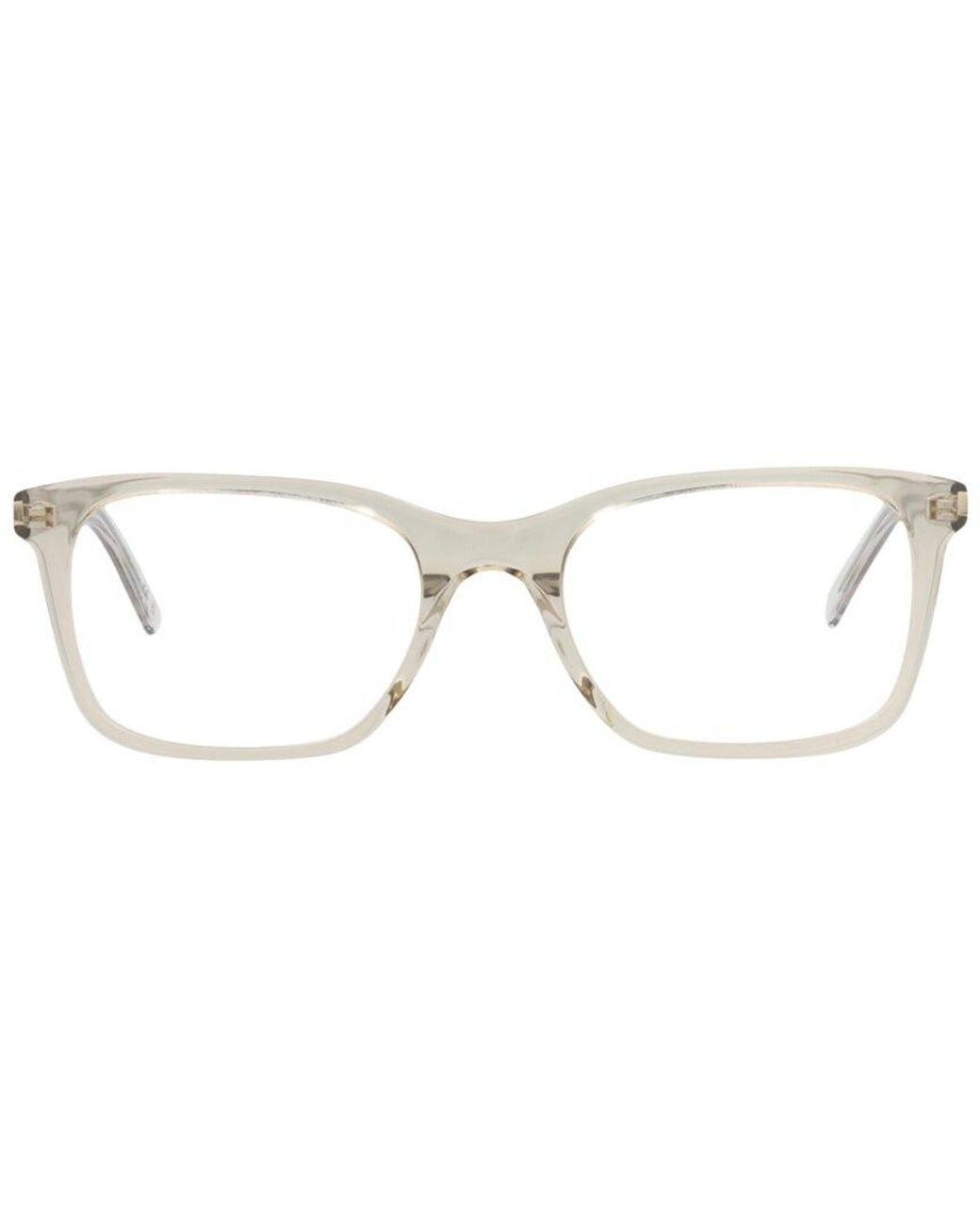 Saint Laurent White 54Mm Optical Frames for men