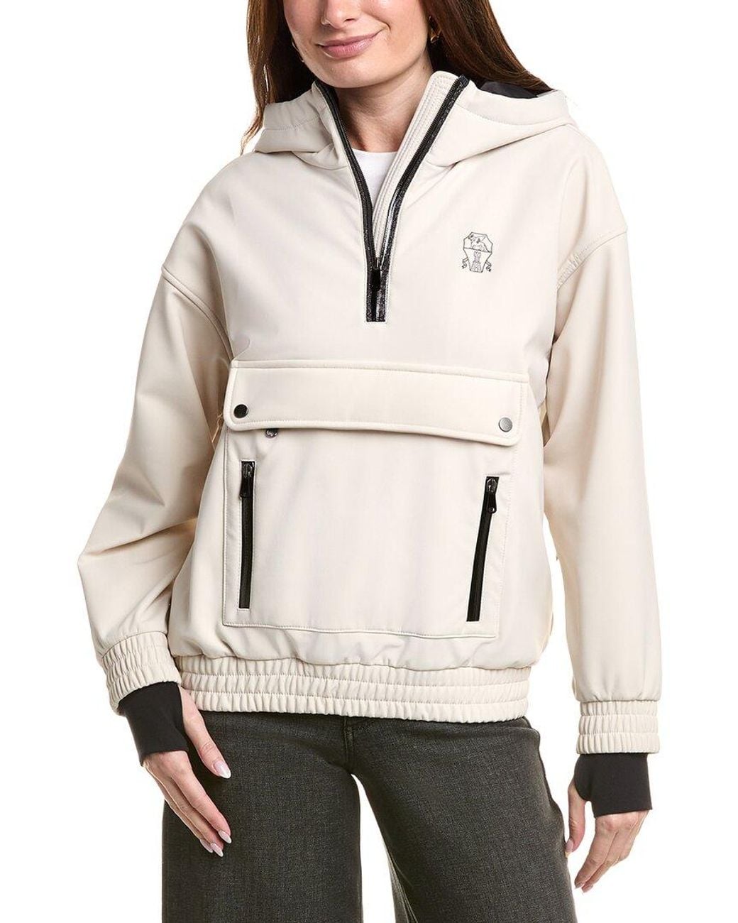 Brunello Cucinelli Natural Pullover Jacket