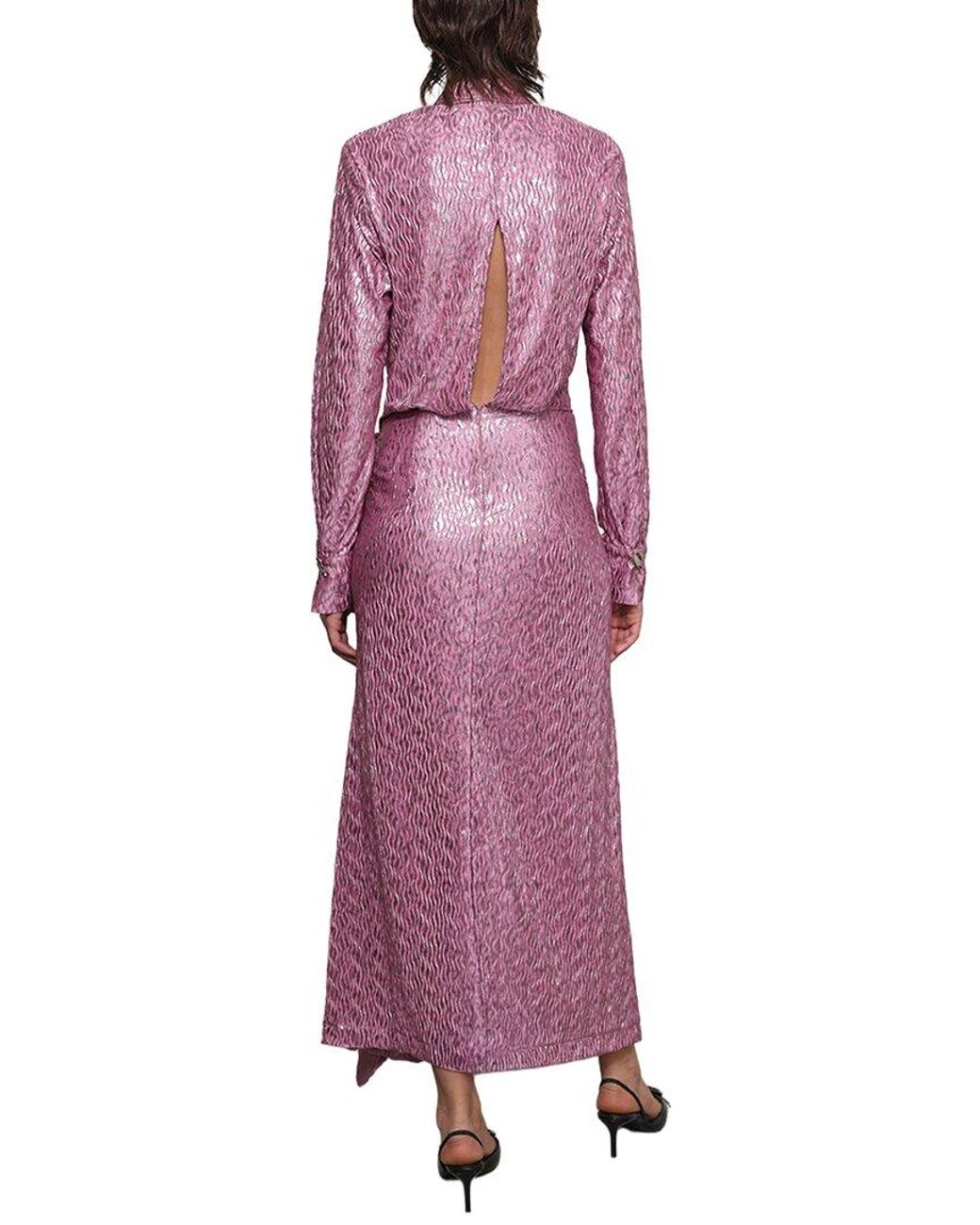 Sabina Musayev Purple Carley Midi Dress