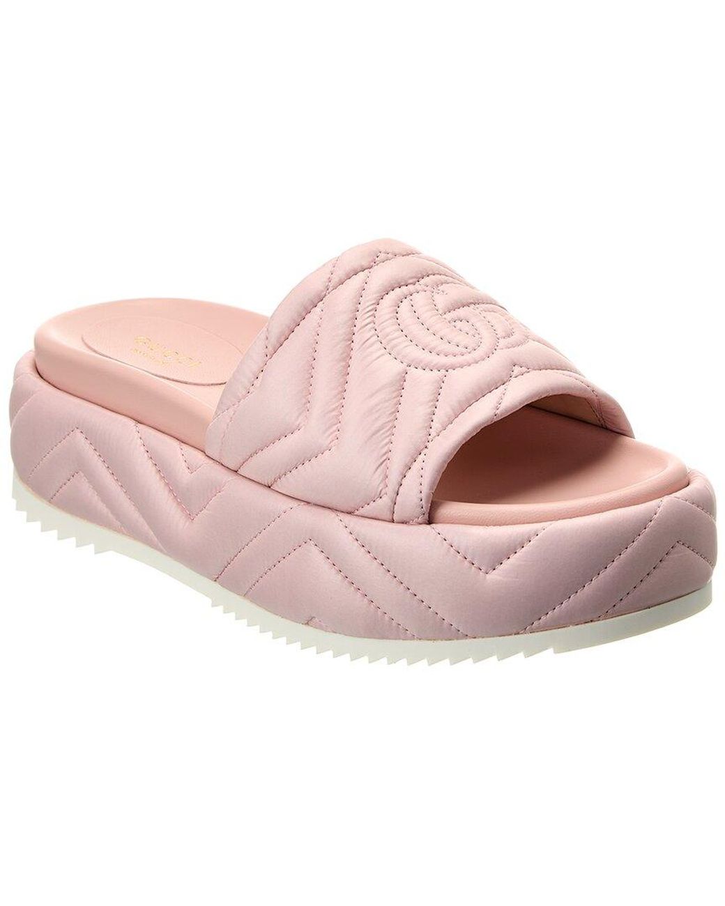 Hot pink gucci slides deals