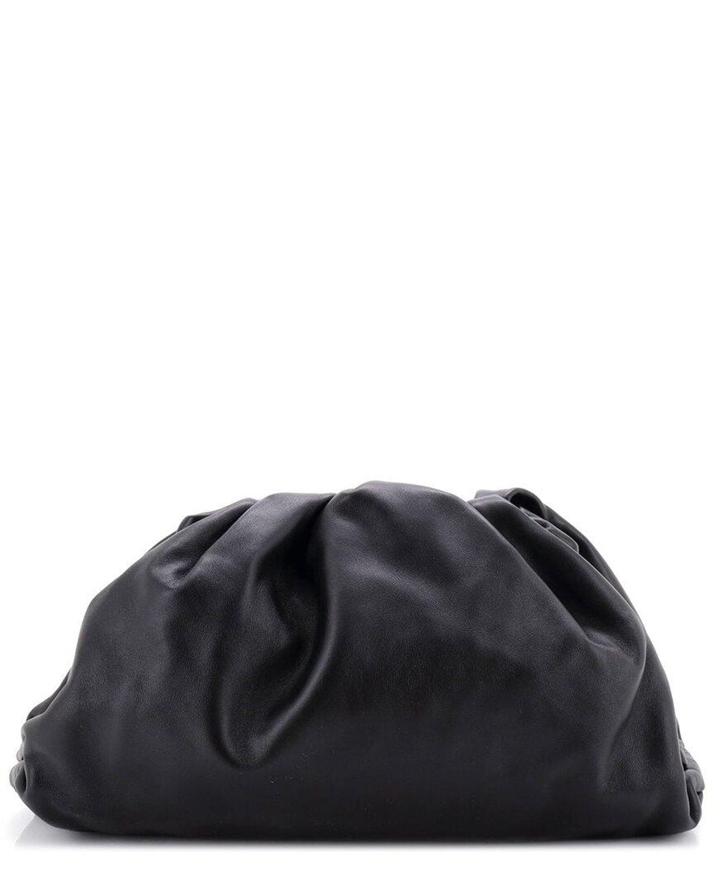 Bottega Veneta Black Leather The Pouch Teen (Authentic Pre-Loved)