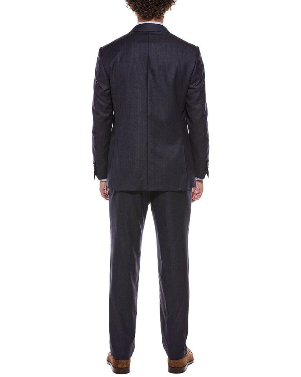 Canali Blue 2Pc Wool Suit for men