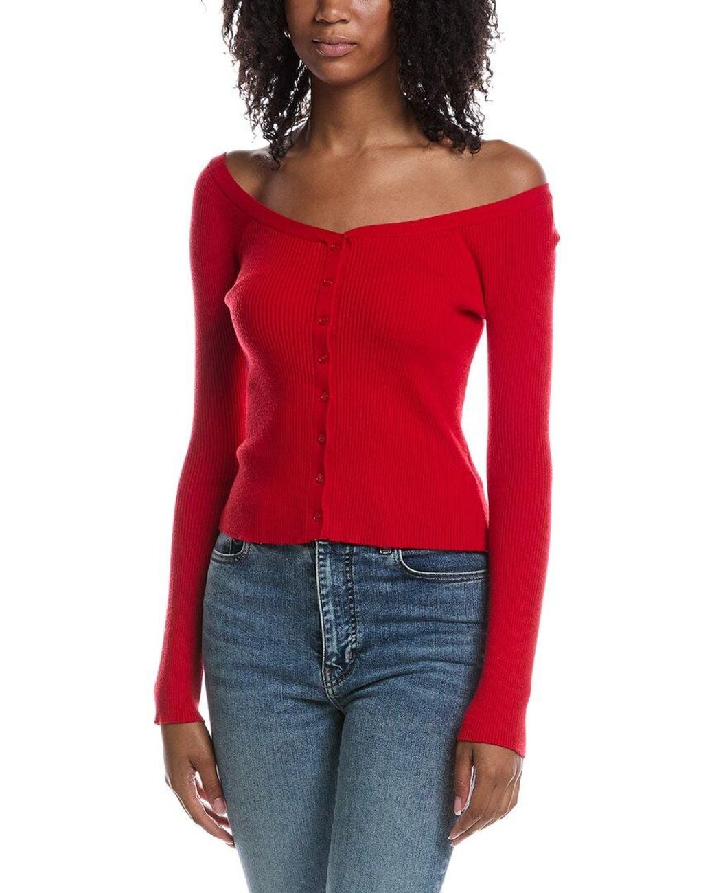 Z Supply Red Jovy Sweater Top