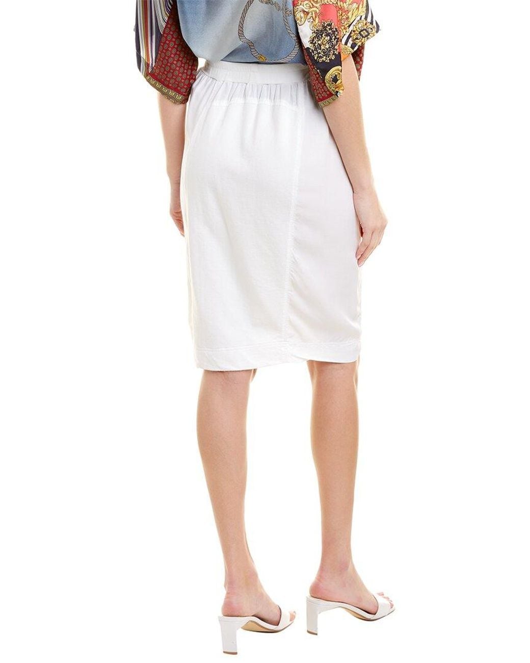 Burning Torch White Union Skirt