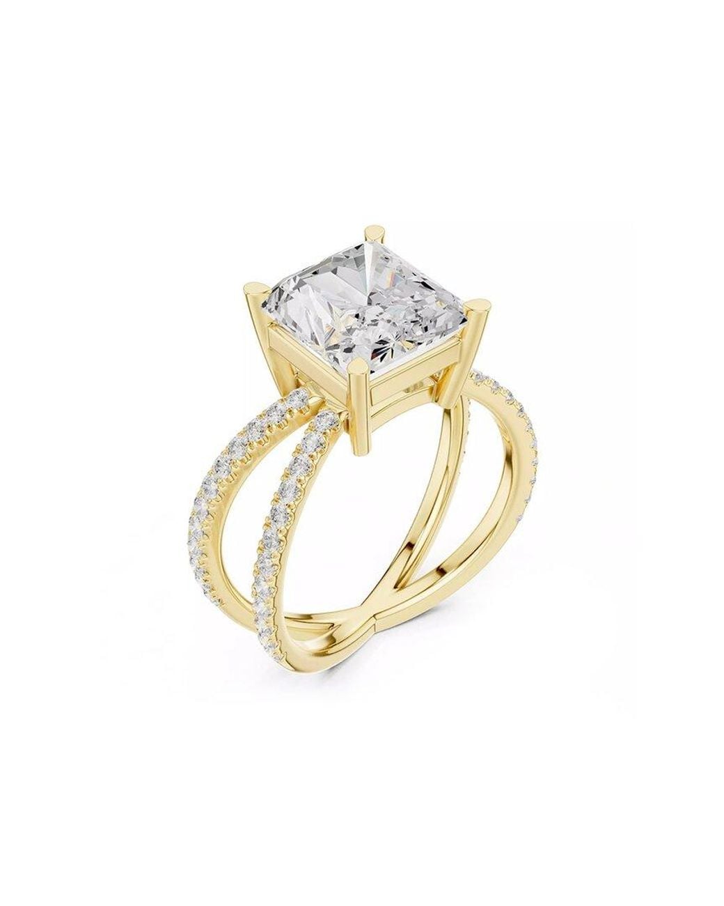 Lab Grown Diamonds White 14K 4.00 Ct. Tw. Lab-Grown Diamond Ring