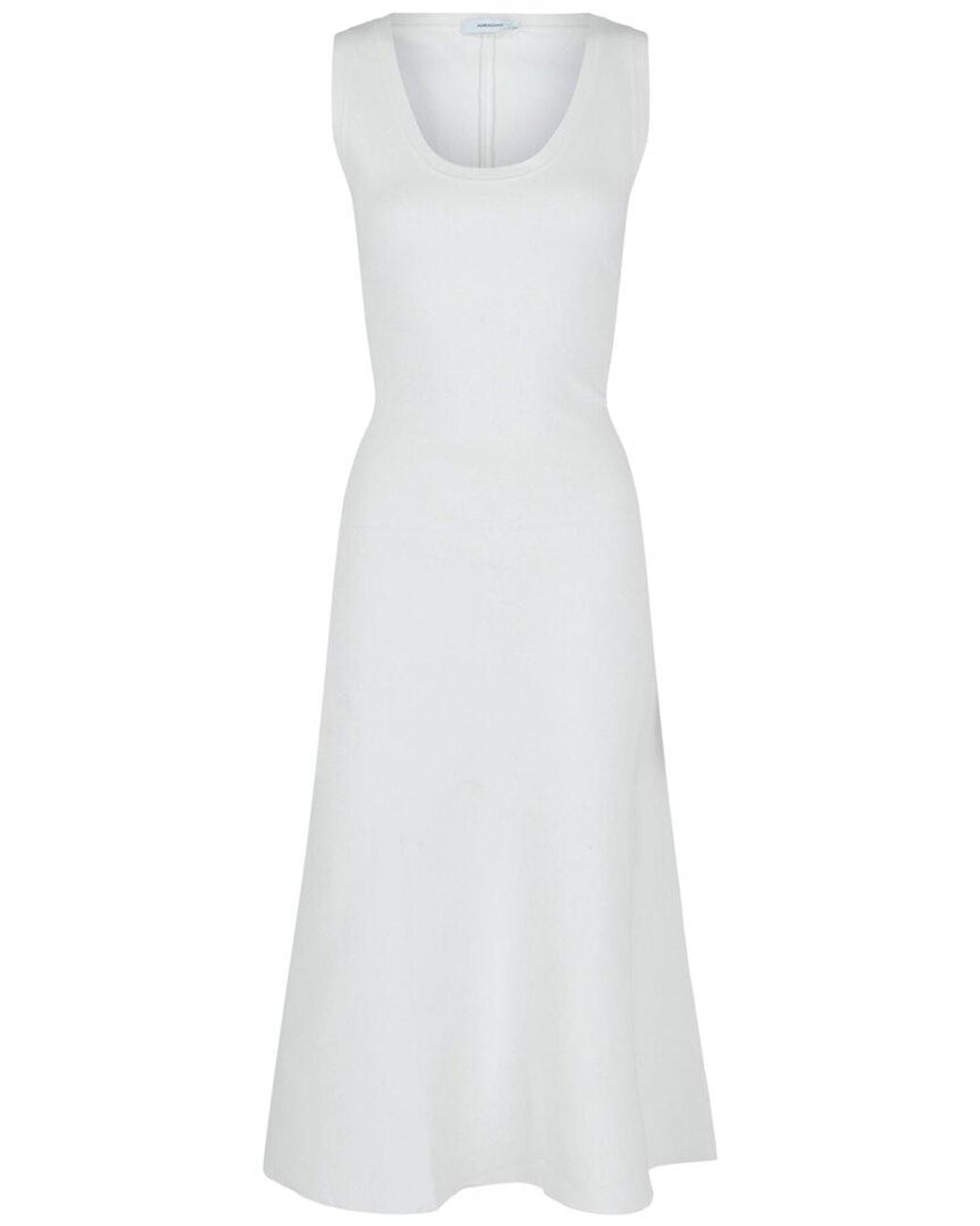 Ferragamo White Sleeveless A-Line Dress
