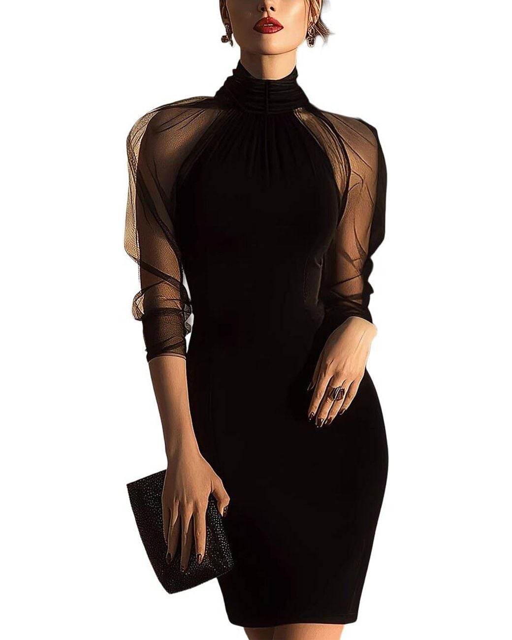 LOEY Black Sheath Dress