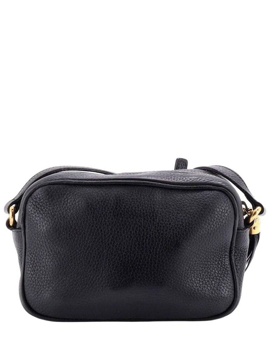 Gucci Black Leather Soho Disco Crossbody Mini (Authentic Pre-Loved)