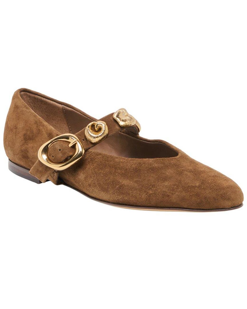 Dolce Vita Brown Loree Suede Flat