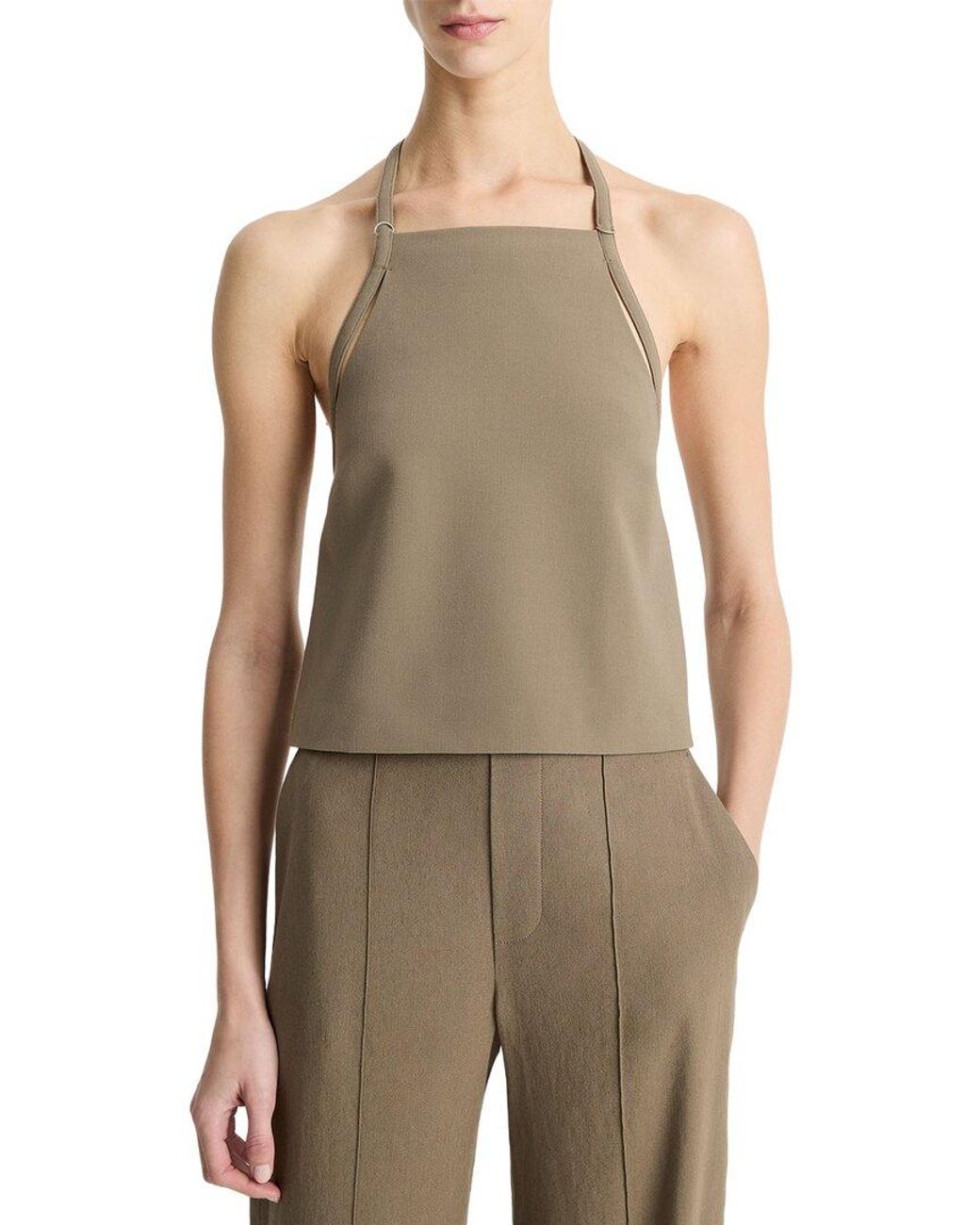 Vince Green Apron Halter Top